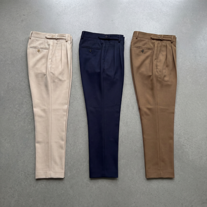 Men's Tailored Fit Trousers Smart-Casual Classic Style Versatile Everyday Wear