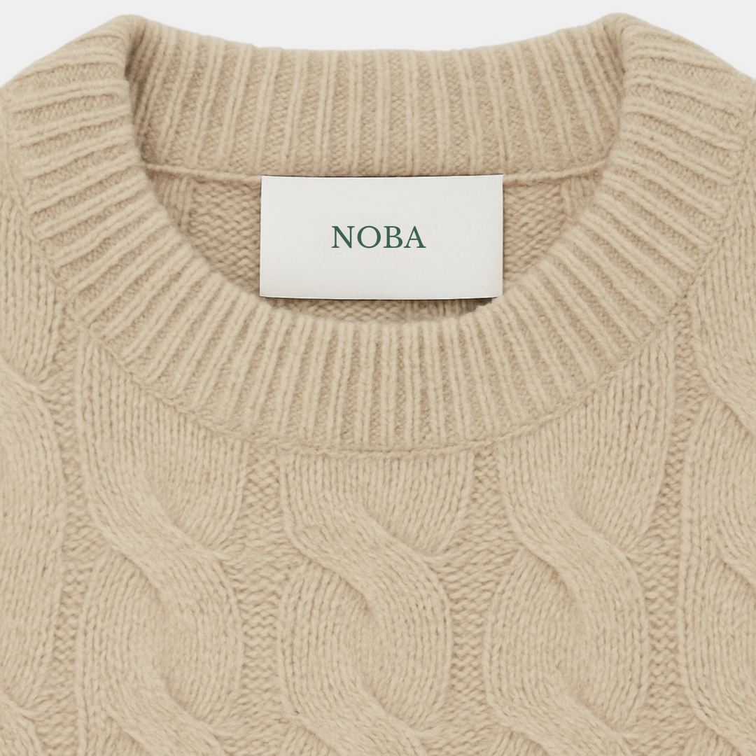 Men's Cable Knit Sweater Regular Fit Long Sleeve Crew Neck Casual Everyday