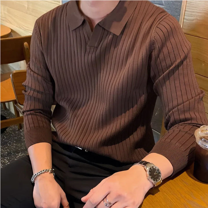 Men's Casual Polo Knit Shirt Short-Sleeve Collared Relaxed Fit Everyday