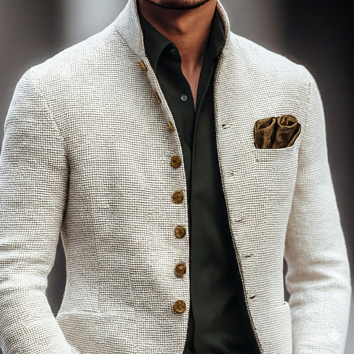 Men's Cardigan Knitted Button-Up Refined Classic Elegant Casual Smart-Casual Layering Everyday Warm Versatile Wren