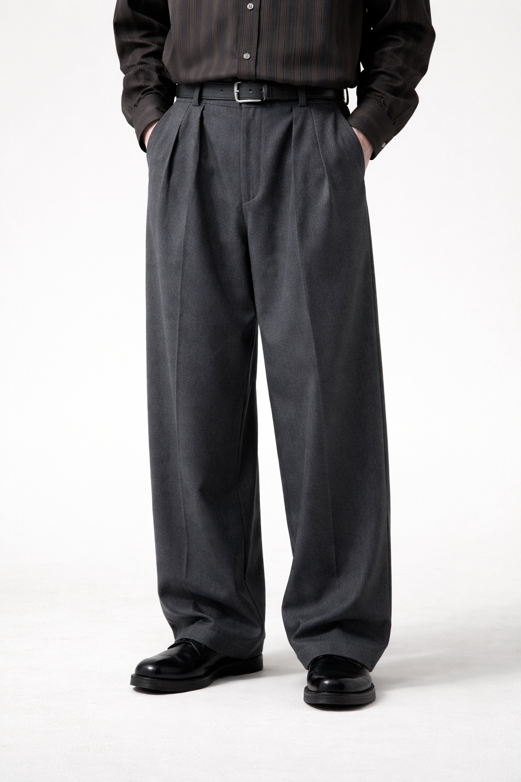 Men's Tailored Trousers Classic Slim Fit Flat-Front Straight Leg Smart-Casual Office Formal Business Everyday Thornton