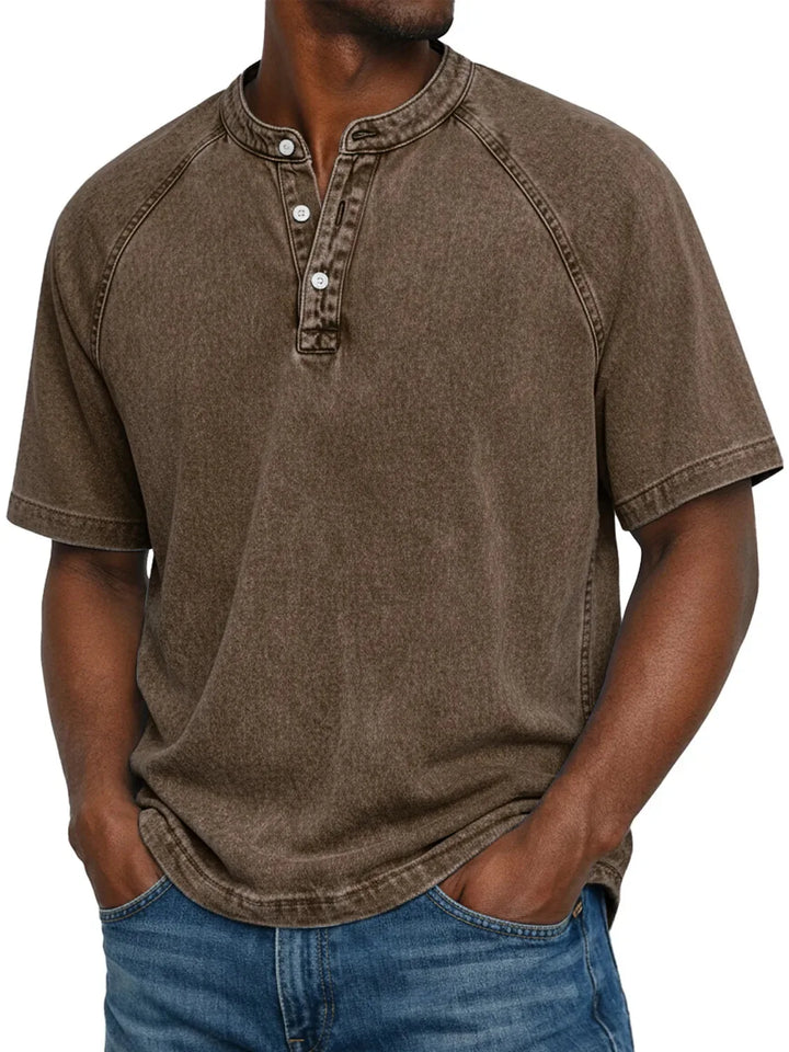 ETHAN | Vintage Button-Up Shirt for Men