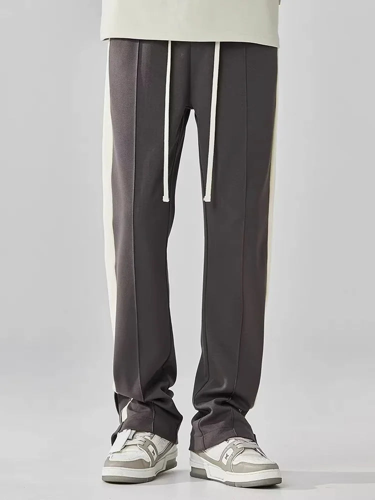 Men's Joggers Side-Stripe Drawstring Elastic Cuff Tapered Casual Sport Streetwear Loungewear Ezra