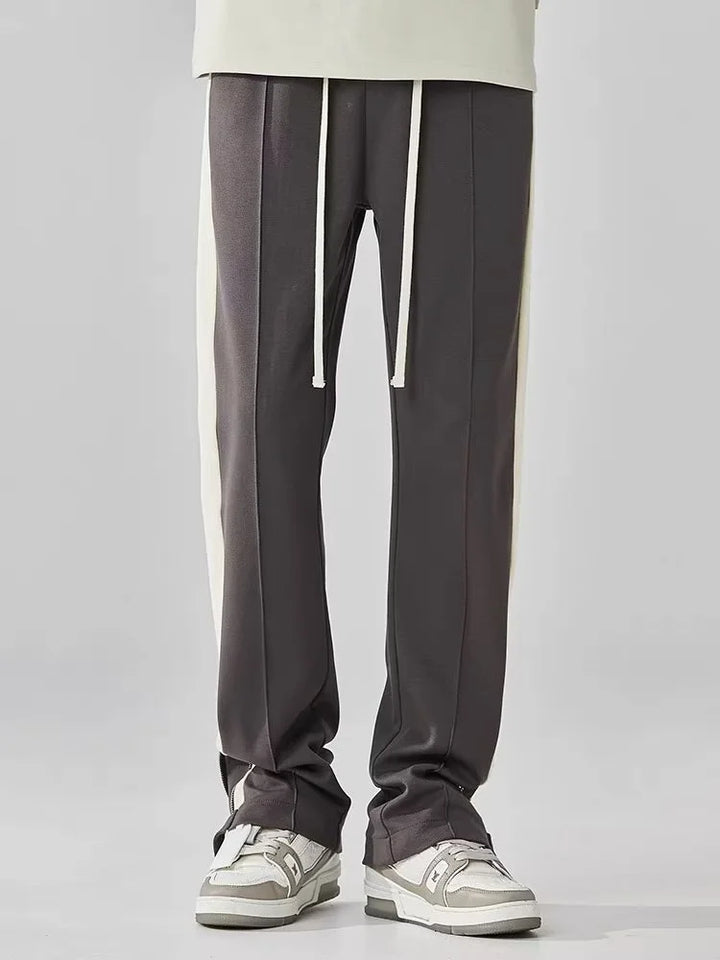 Men's Joggers Side-Stripe Drawstring Elastic Cuff Tapered Casual Sport Streetwear Loungewear Ezra