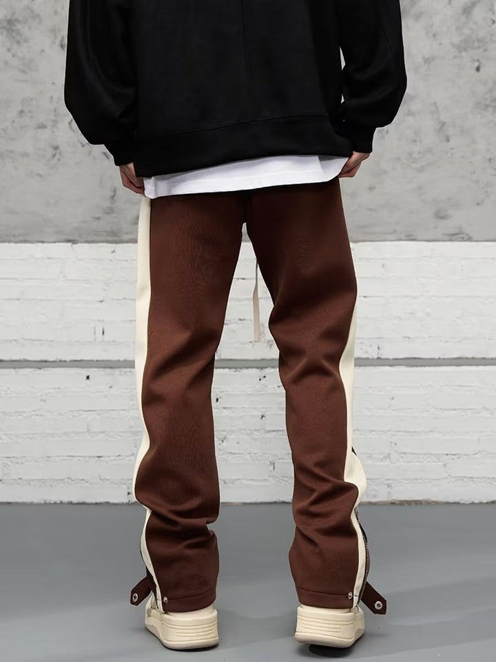 Men's Joggers Side-Stripe Drawstring Elastic Cuff Tapered Casual Sport Streetwear Loungewear Ezra