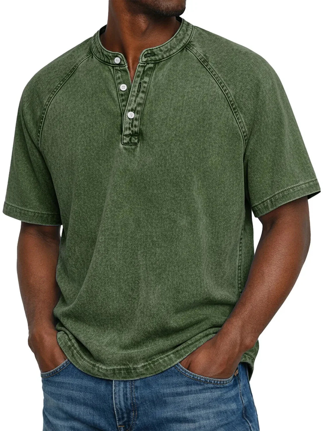 ETHAN | Vintage Button-Up Shirt for Men