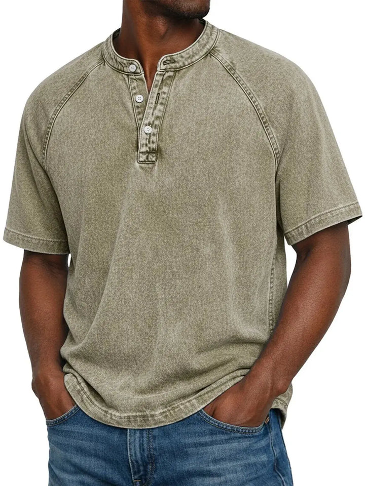 ETHAN | Vintage Button-Up Shirt for Men