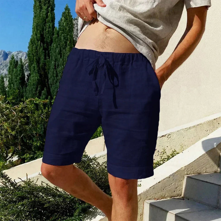Men's Casual Trousers Relaxed Fit Drawstring Elastic Waist Summer Everyday Holiday Beach Loungewear Tapered