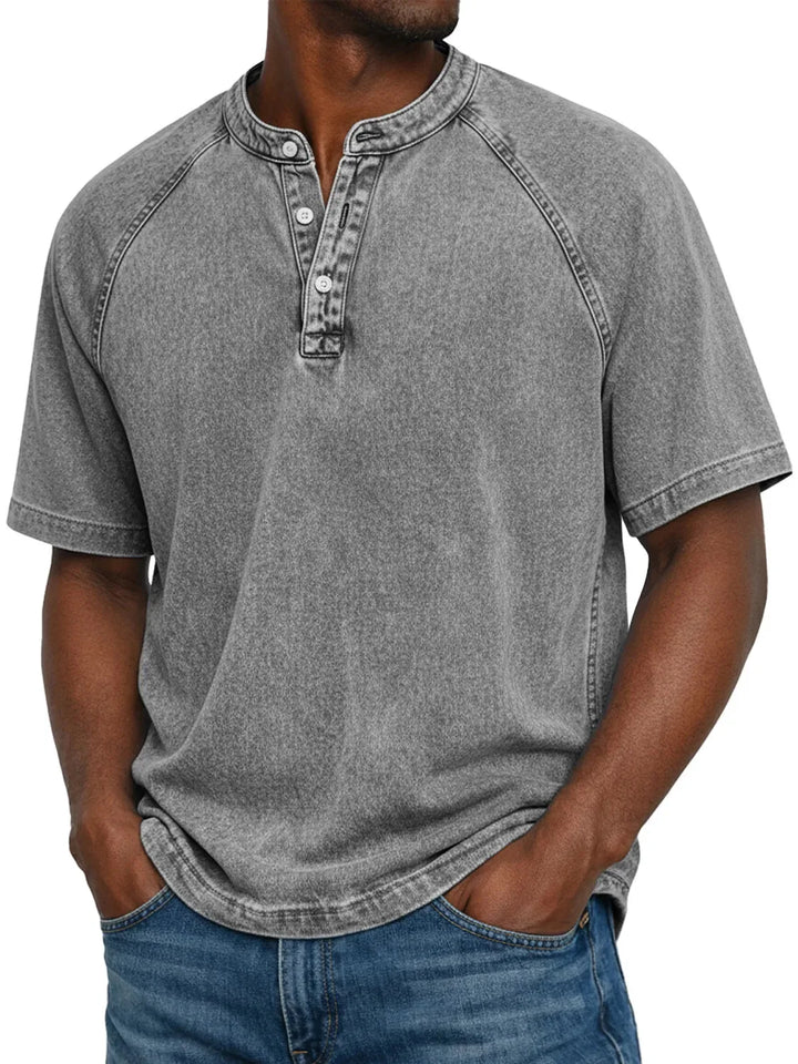 ETHAN | Vintage Button-Up Shirt for Men