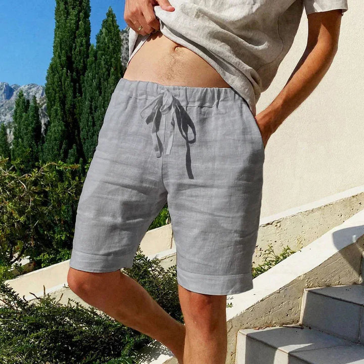 Men's Casual Trousers Relaxed Fit Drawstring Elastic Waist Summer Everyday Holiday Beach Loungewear Tapered