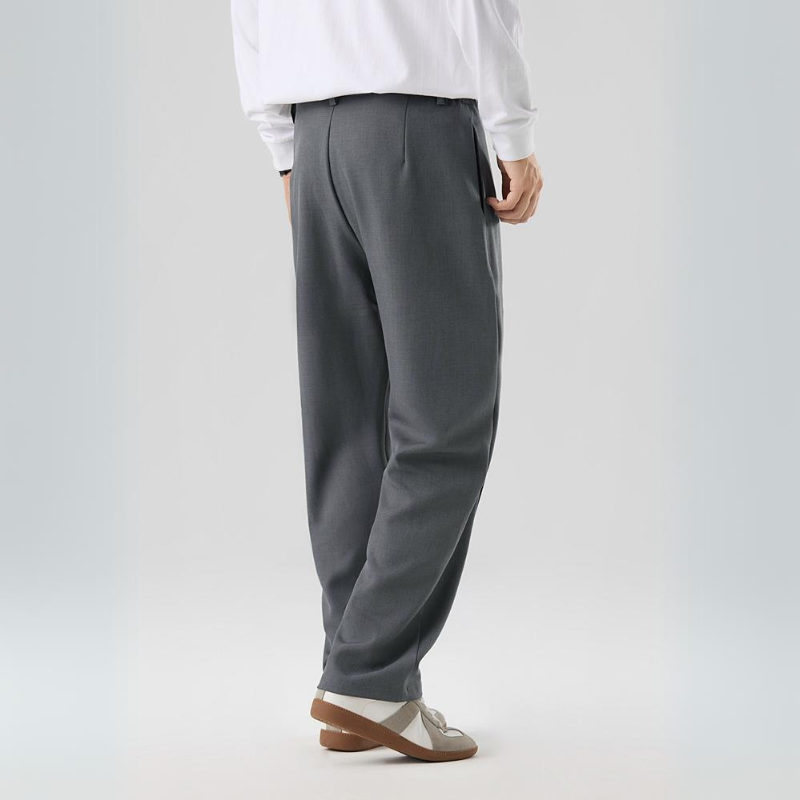 Men's Wide Leg Trousers Pleated Loose Fit Drawstring Elastic Waist Smart-Casual Summer Everyday Hugo