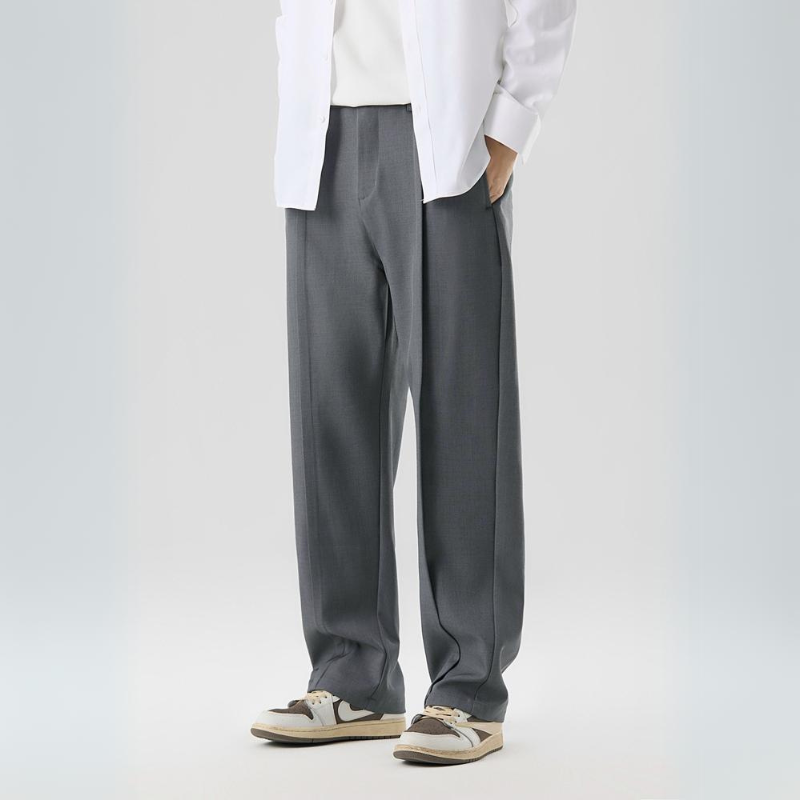 Men's Wide Leg Trousers Pleated Loose Fit Drawstring Elastic Waist Smart-Casual Summer Everyday Hugo