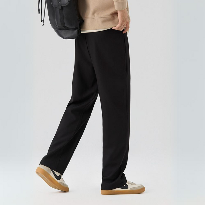 Men's Wide Leg Trousers Pleated Loose Fit Drawstring Elastic Waist Smart-Casual Summer Everyday Hugo
