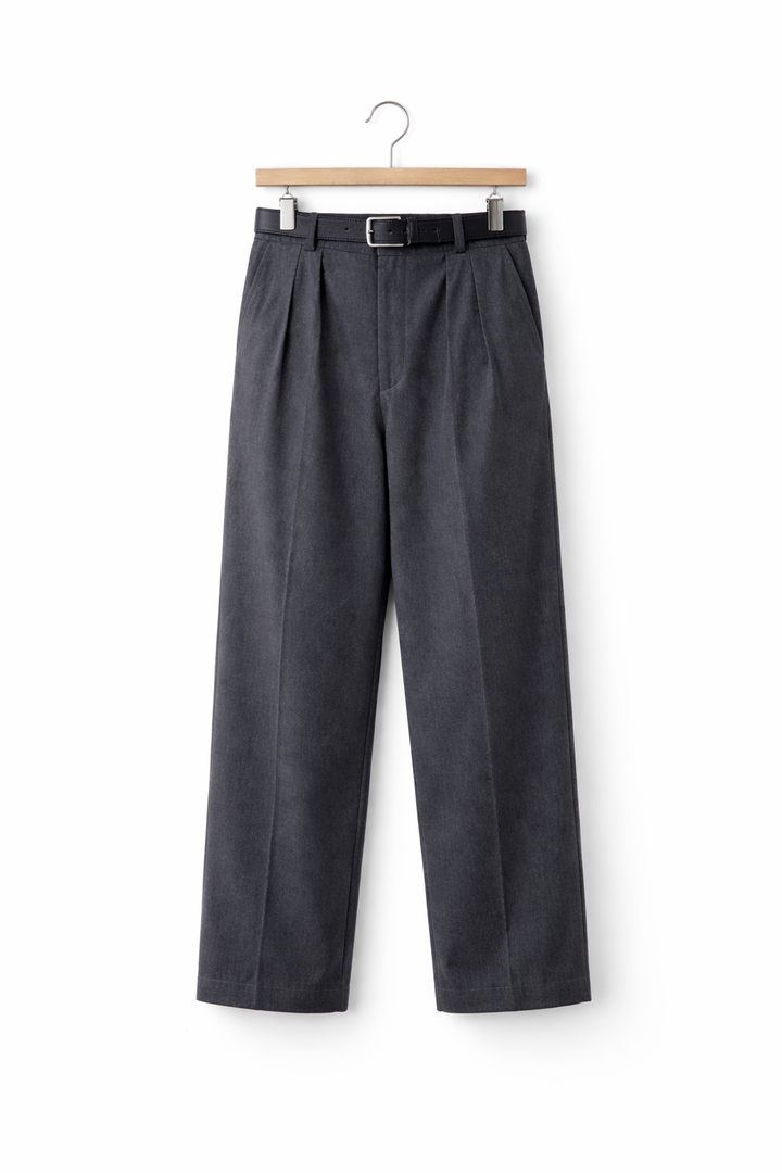 Men's Tailored Trousers Classic Slim Fit Flat-Front Straight Leg Smart-Casual Office Formal Business Everyday Thornton