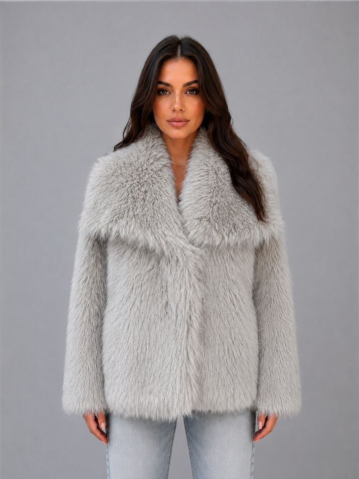 Women's Faux Fur Jacket – Soft Cosy Winter Coat
