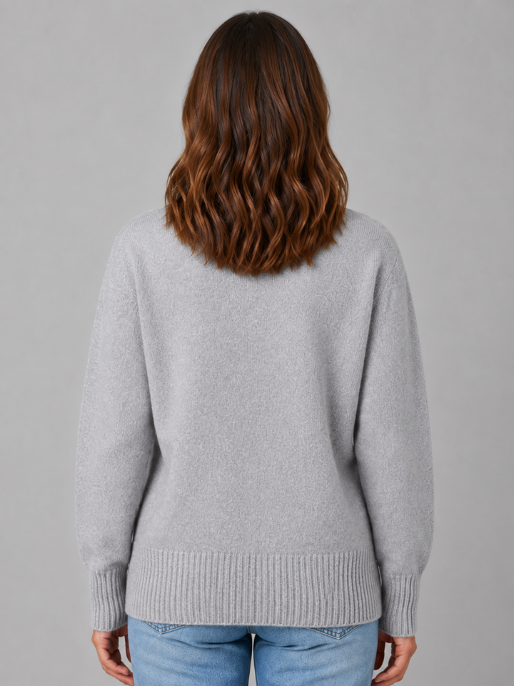 Women's Heart Button Cardigan – Soft Knit V-Neck Button-Up Style