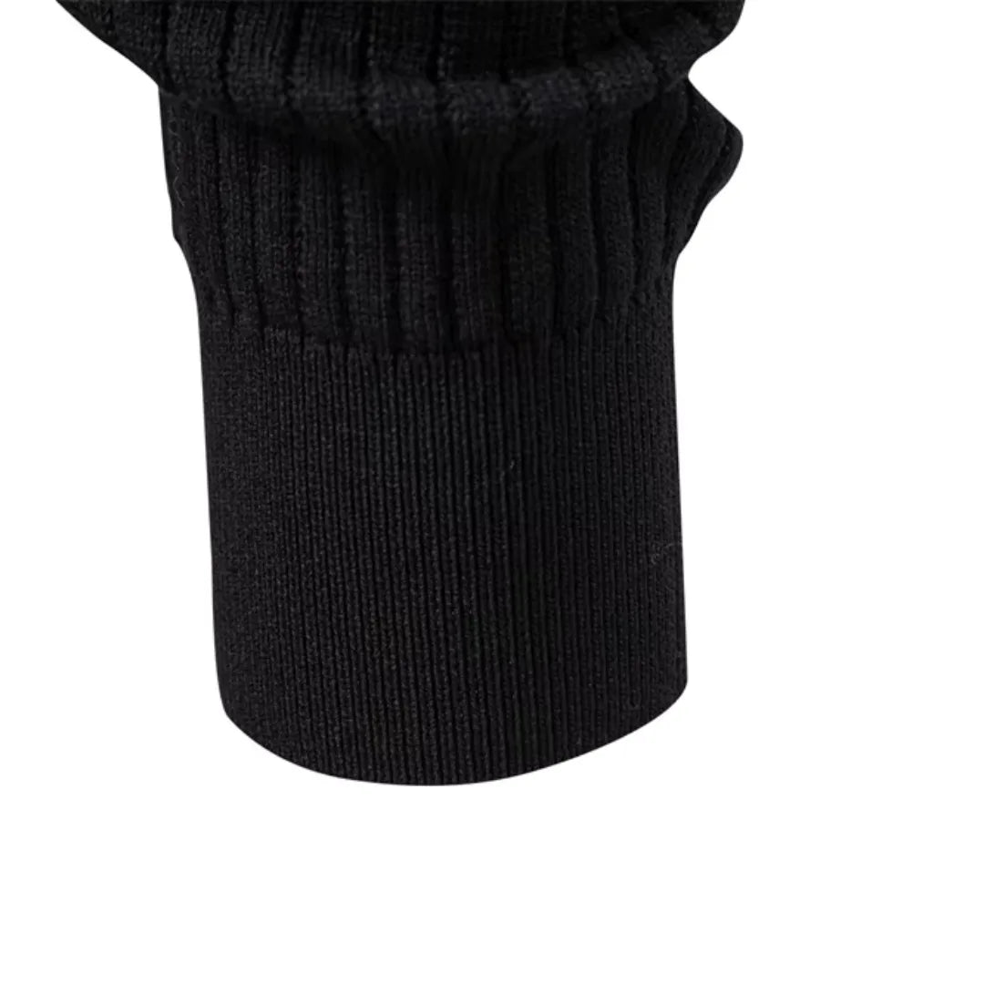 Men's Casual Knit Sweater Round Neck Button Closure Everyday Wear