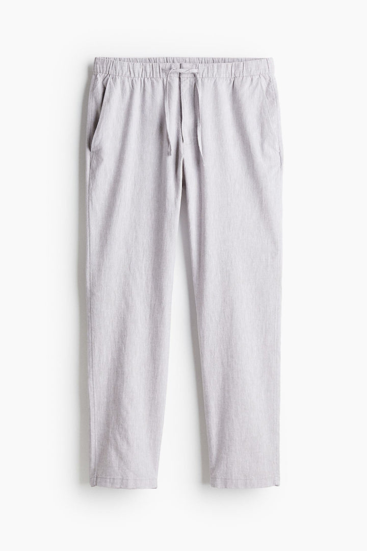 Men's Relaxed Fit Trousers Drawstring Elastic Waist Loose Tapered Casual Everyday Smart-Casual Lounge Halvard