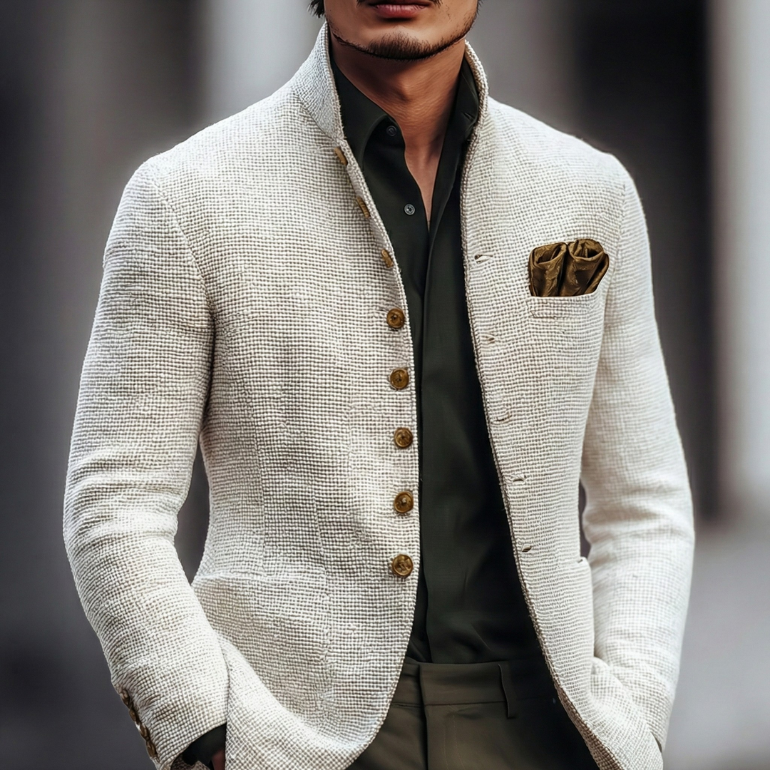 Men's Cardigan Knitted Button-Up Refined Classic Elegant Casual Smart-Casual Layering Everyday Warm Versatile Wren