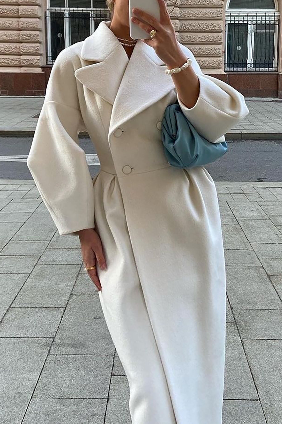 Maisey | Luxe Midi Trench Coat Featuring Double Buttons