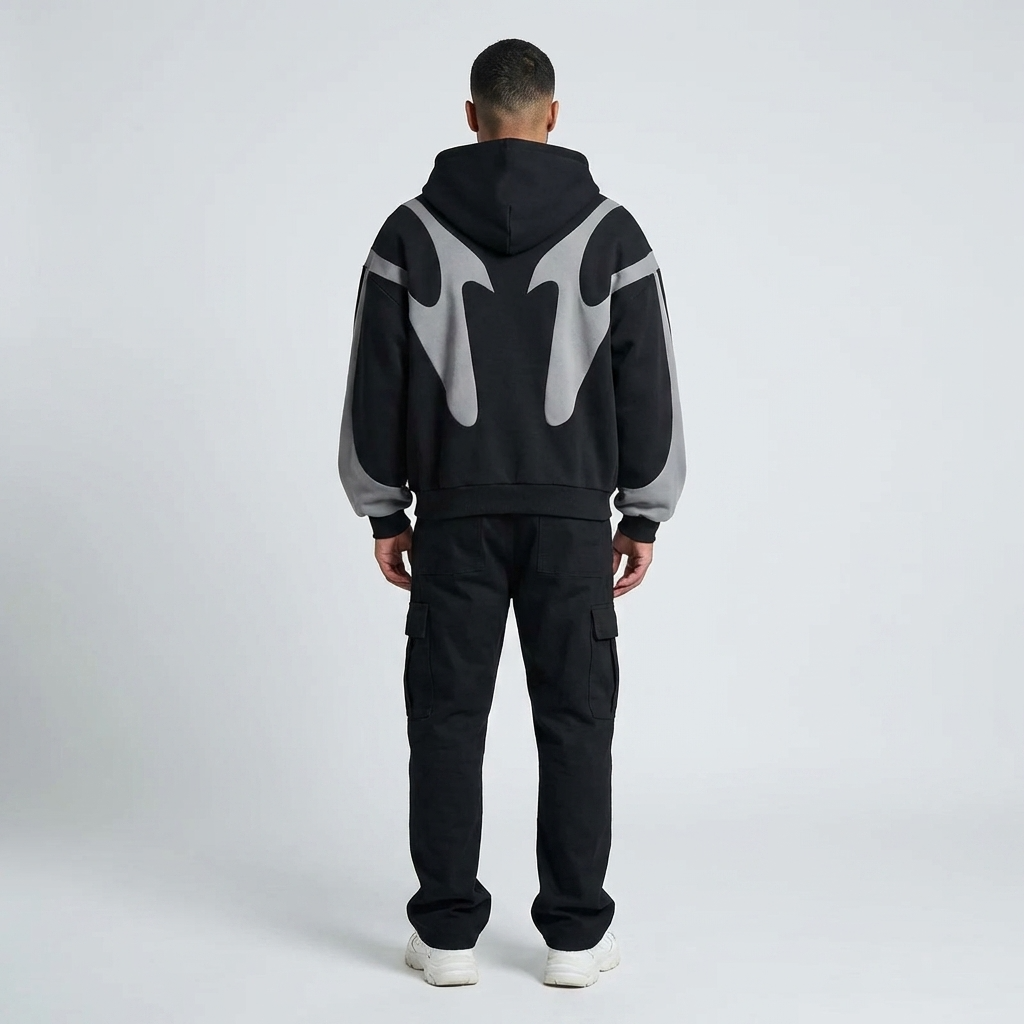 Men's Zip Hoodie Hooded Sweatshirt Full-Zip Drawstring Casual Sport Loungewear Everyday Streetwear Urban