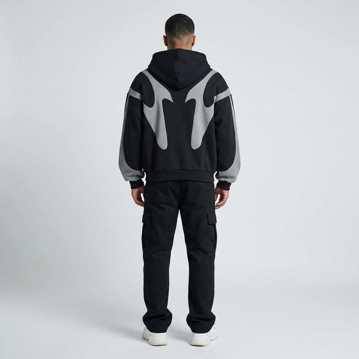 Men's Zip Hoodie Hooded Sweatshirt Full-Zip Drawstring Casual Sport Loungewear Everyday Streetwear Urban
