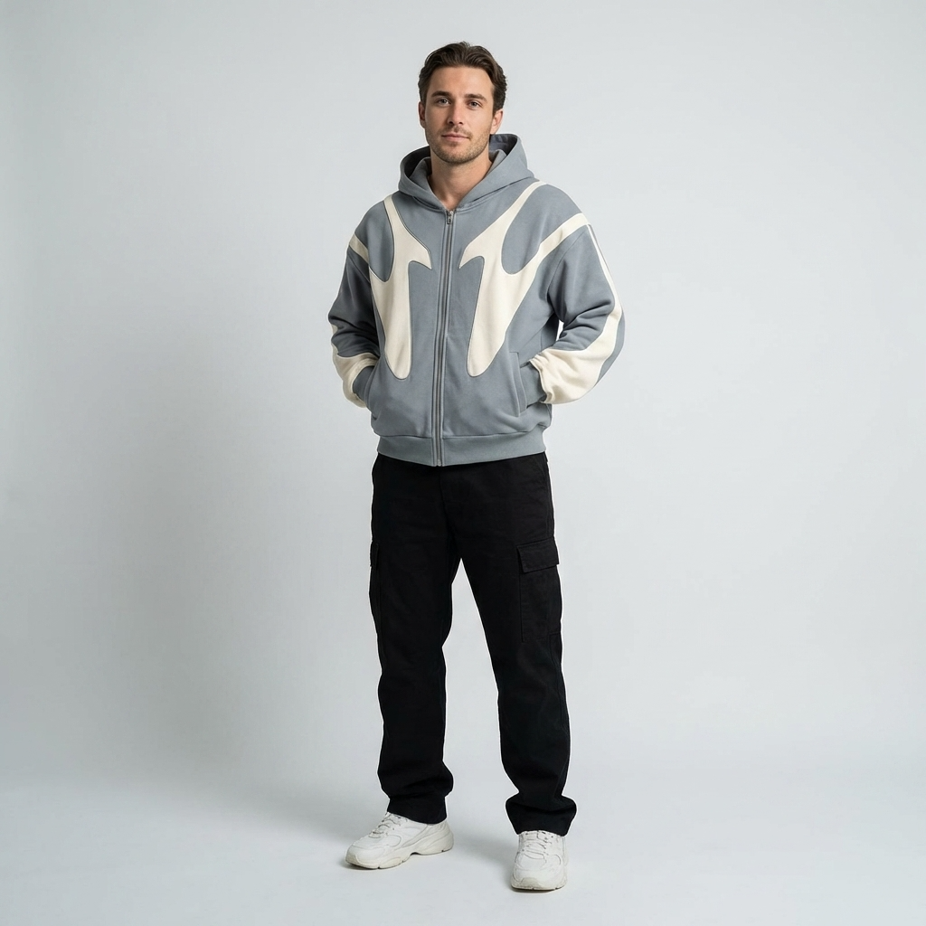 Men's Zip Hoodie Hooded Sweatshirt Full-Zip Drawstring Casual Sport Loungewear Everyday Streetwear Urban