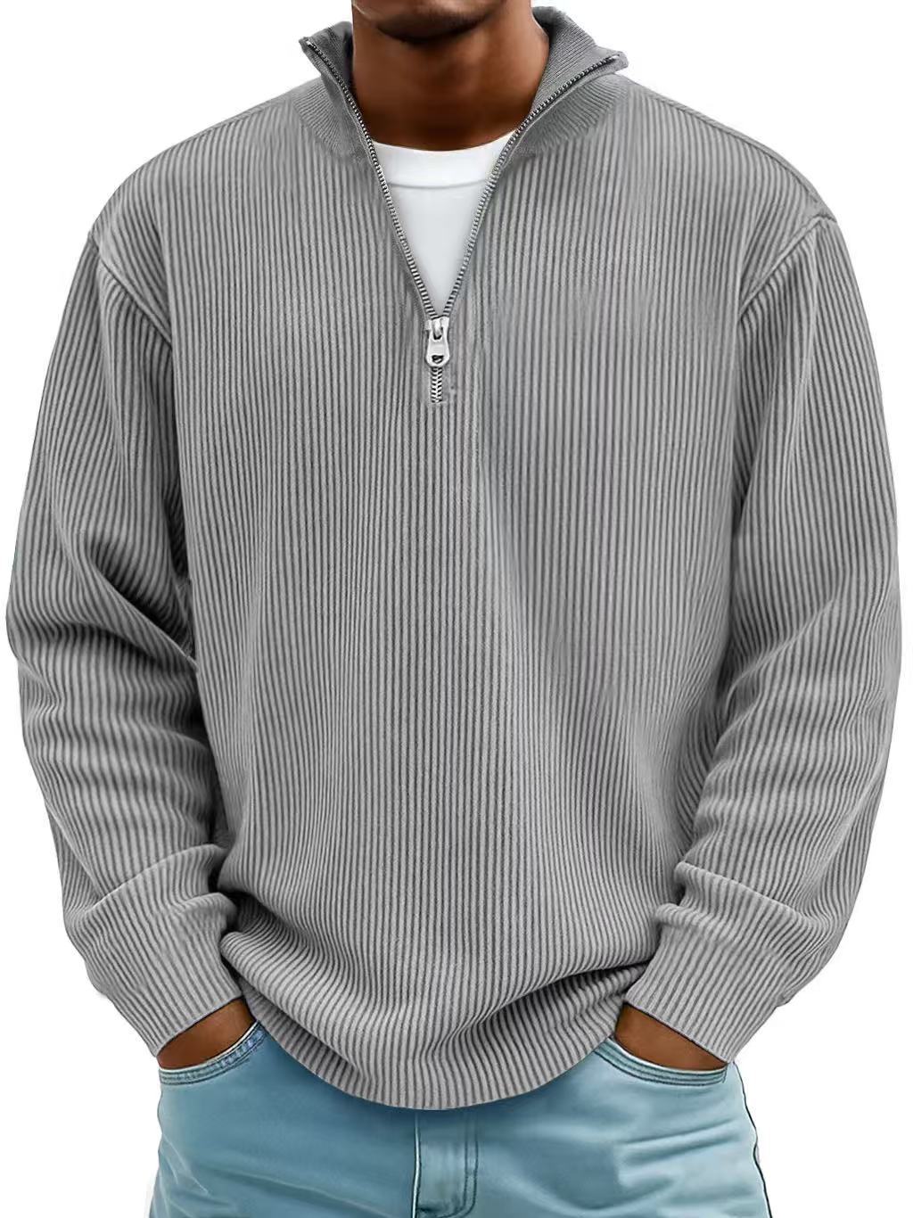 Men's Sweater Knitted Crew Neck Pullover Chic Casual Smart-Casual Layering Everyday Warm Soft Versatile Emrys
