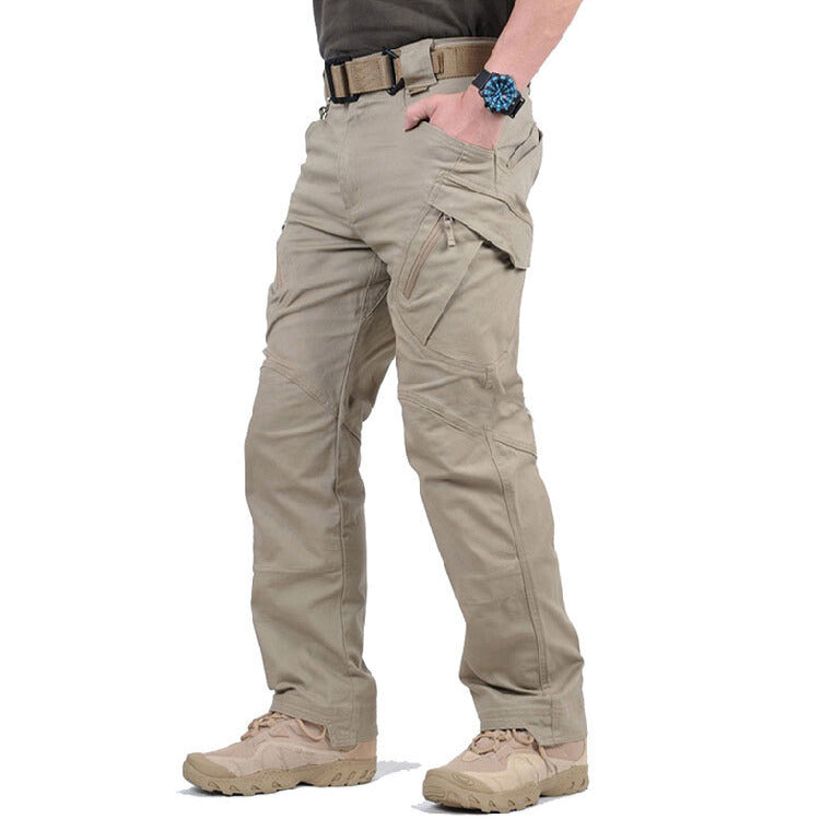Men's Cargo Trousers Tactical Multi-Pocket Utility Tapered Drawstring Casual Streetwear Workwear Everyday Durable
