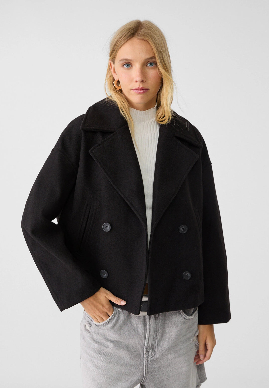 Sophia | Double-Breasted Short Jacket