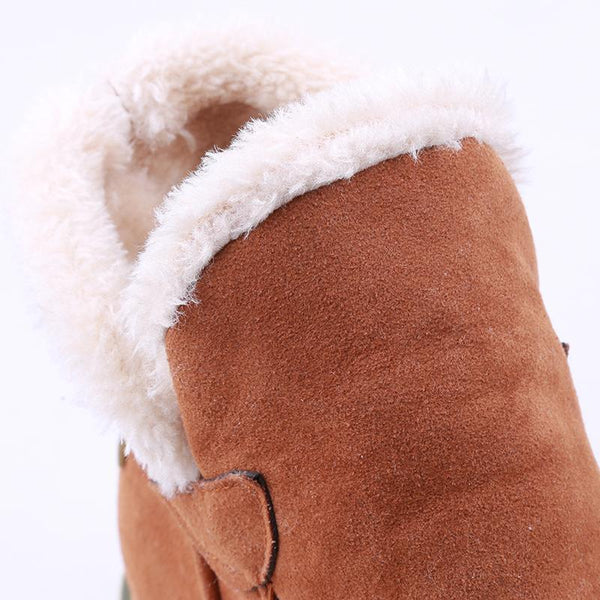 Lyn | Women's Faux Fur Trim Suede Winter Boot