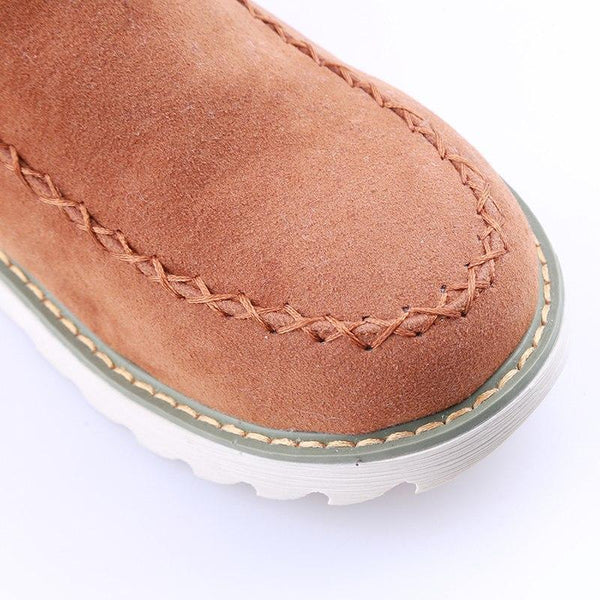 Lyn | Women's Faux Fur Trim Suede Winter Boot