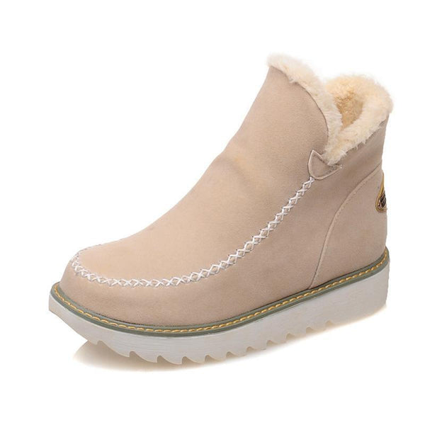 Lyn | Women's Faux Fur Trim Suede Winter Boot