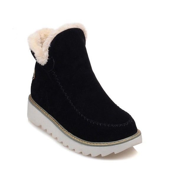 Lyn | Women's Faux Fur Trim Suede Winter Boot