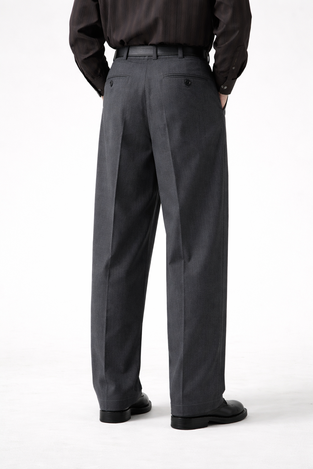Men's Tailored Trousers Classic Slim Fit Flat-Front Straight Leg Smart-Casual Office Formal Business Everyday Thornton