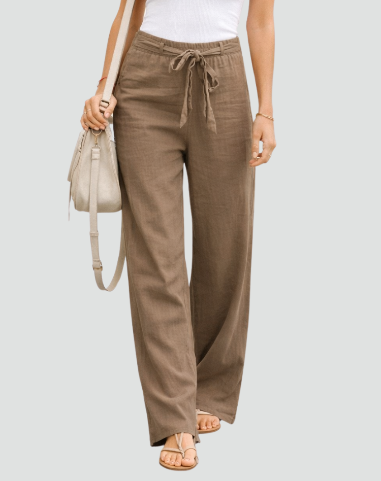 Elin | Wide-Leg Linen Trousers