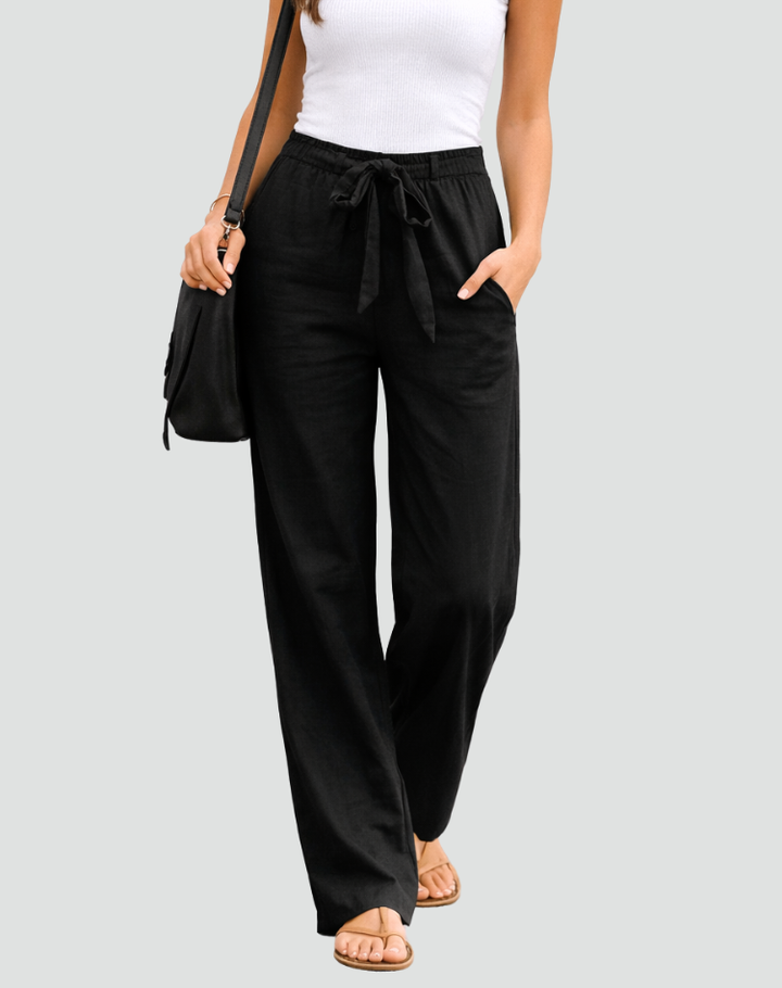 Elin | Wide-Leg Linen Trousers