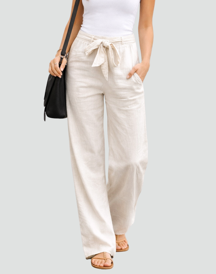 Elin | Wide-Leg Linen Trousers
