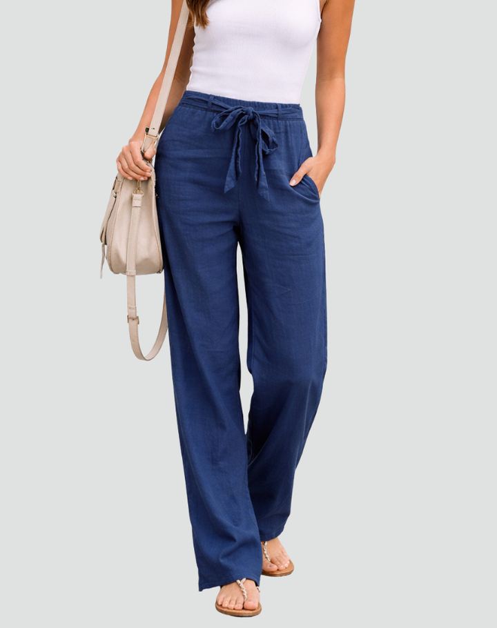 Elin | Wide-Leg Linen Trousers