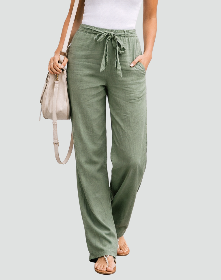 Elin | Wide-Leg Linen Trousers