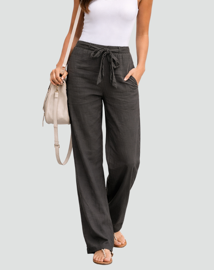 Elin | Wide-Leg Linen Trousers