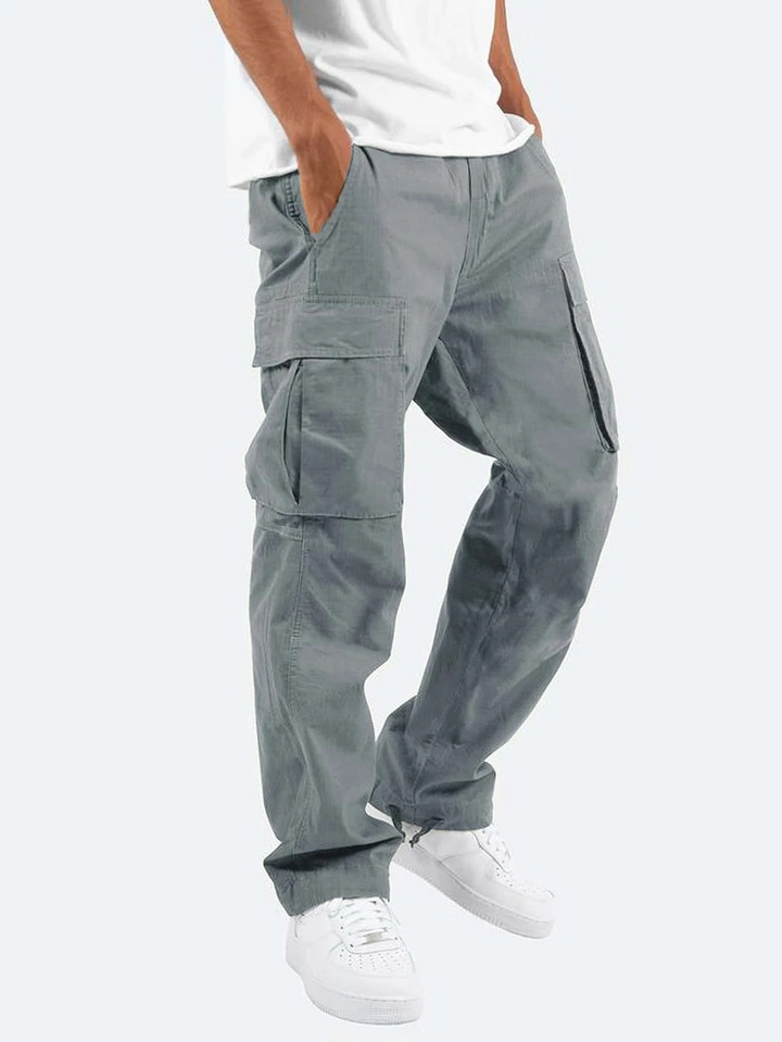 Men's Relaxed Fit Cargo Pants Versatile Utility Pockets Casual Everyday Wear