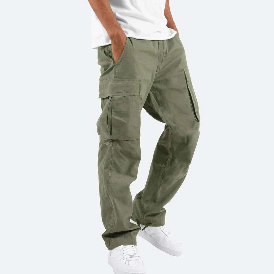 Men's Relaxed Fit Cargo Pants Versatile Utility Pockets Casual Everyday Wear