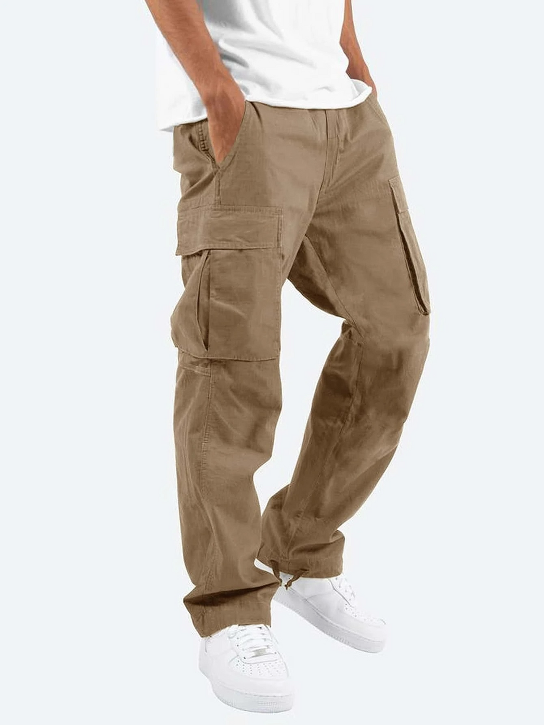 Men's Relaxed Fit Cargo Pants Versatile Utility Pockets Casual Everyday Wear