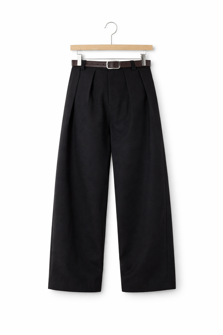 Men's Tailored Trousers Classic Slim Fit Flat-Front Straight Leg Smart-Casual Office Formal Business Everyday Thornton