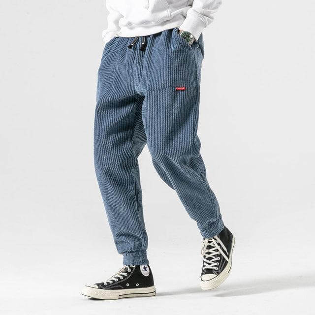 Men's Tapered Trousers Loose Fit Drawstring Elastic Waist Casual Summer Everyday Relaxed Lounge Kai