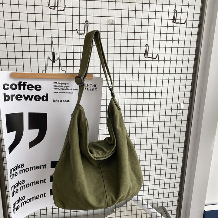 Laurah | Extra-Large Canvas Shoulder Tote